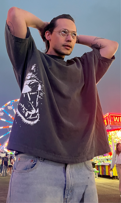 WOLF DROP SHOULDER TEE